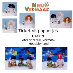 Ticket cursusdag viltpoppetjes maken